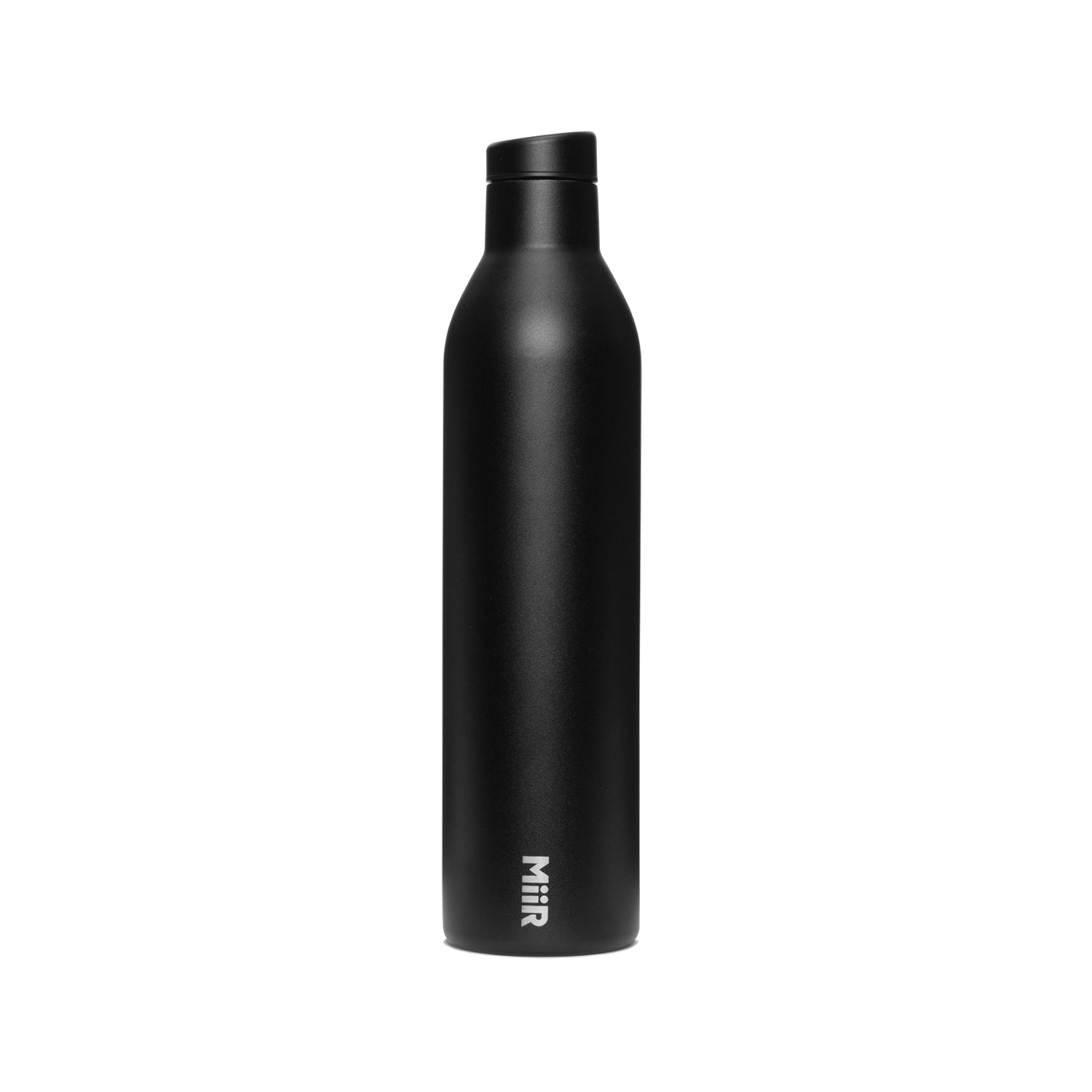 Upscale Black Stainless Steel Water Bottle