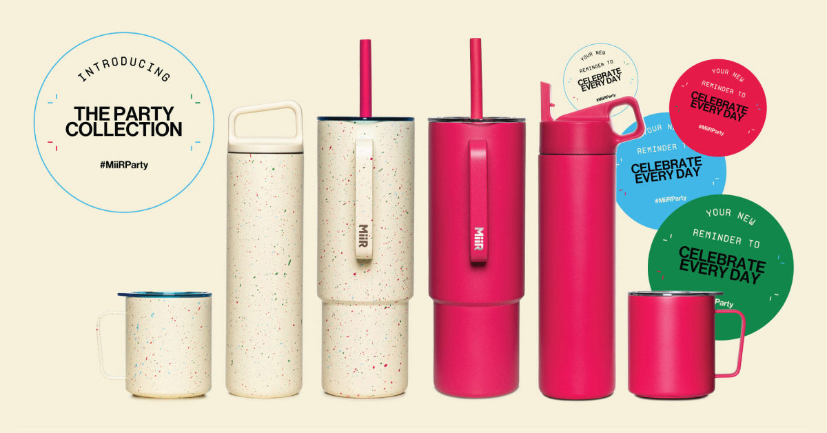 Party Speckle + Jubilee Pink | Premium Eco-Friendly Cups & Bottles