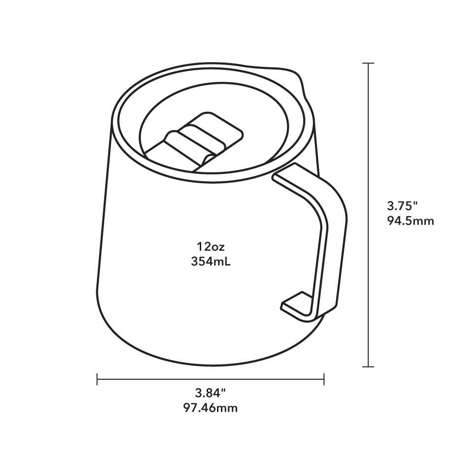 Grounded Camp Cup - Product Dimensions