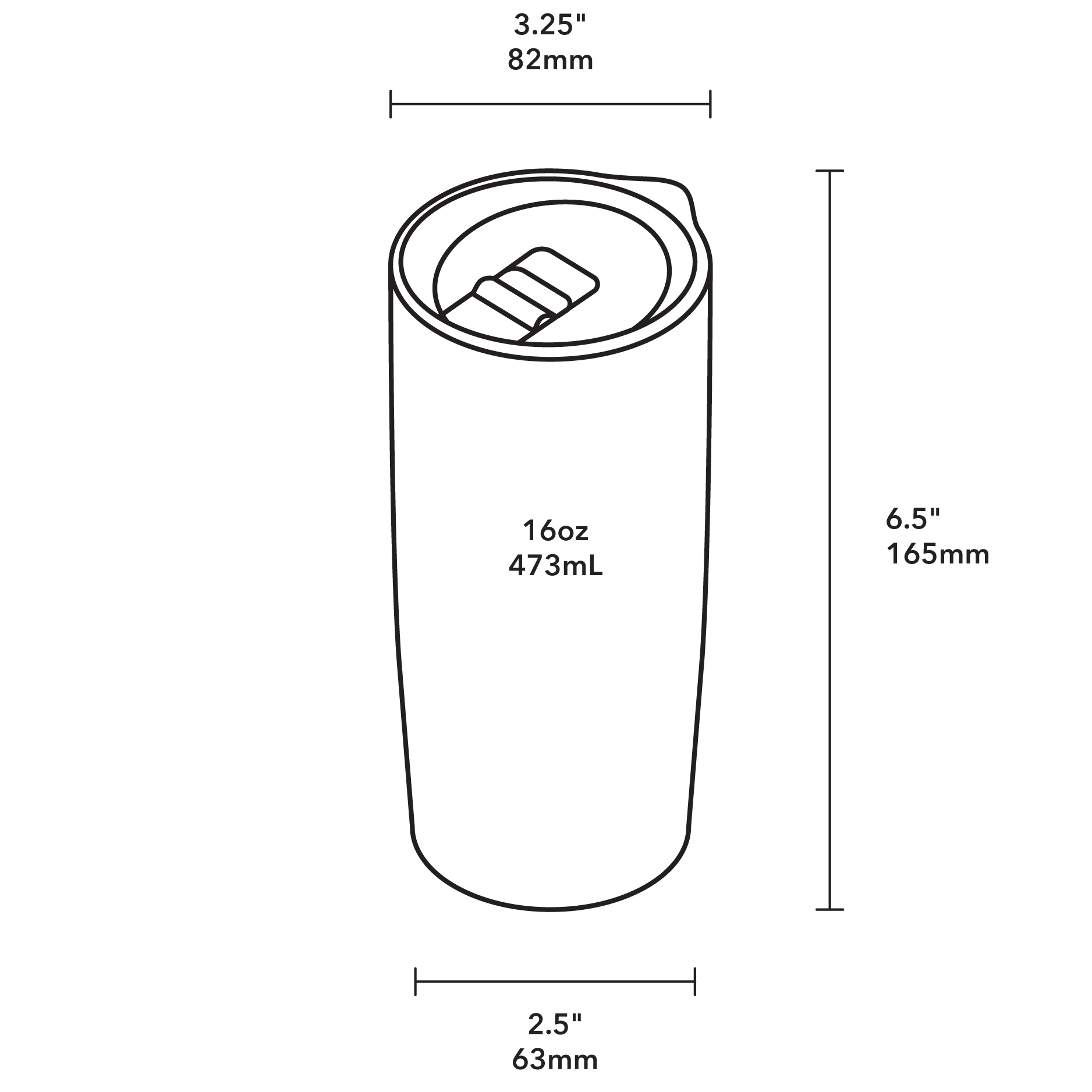 Shogo Ota Artist Series Tumbler Bundle - Product Dimensions
