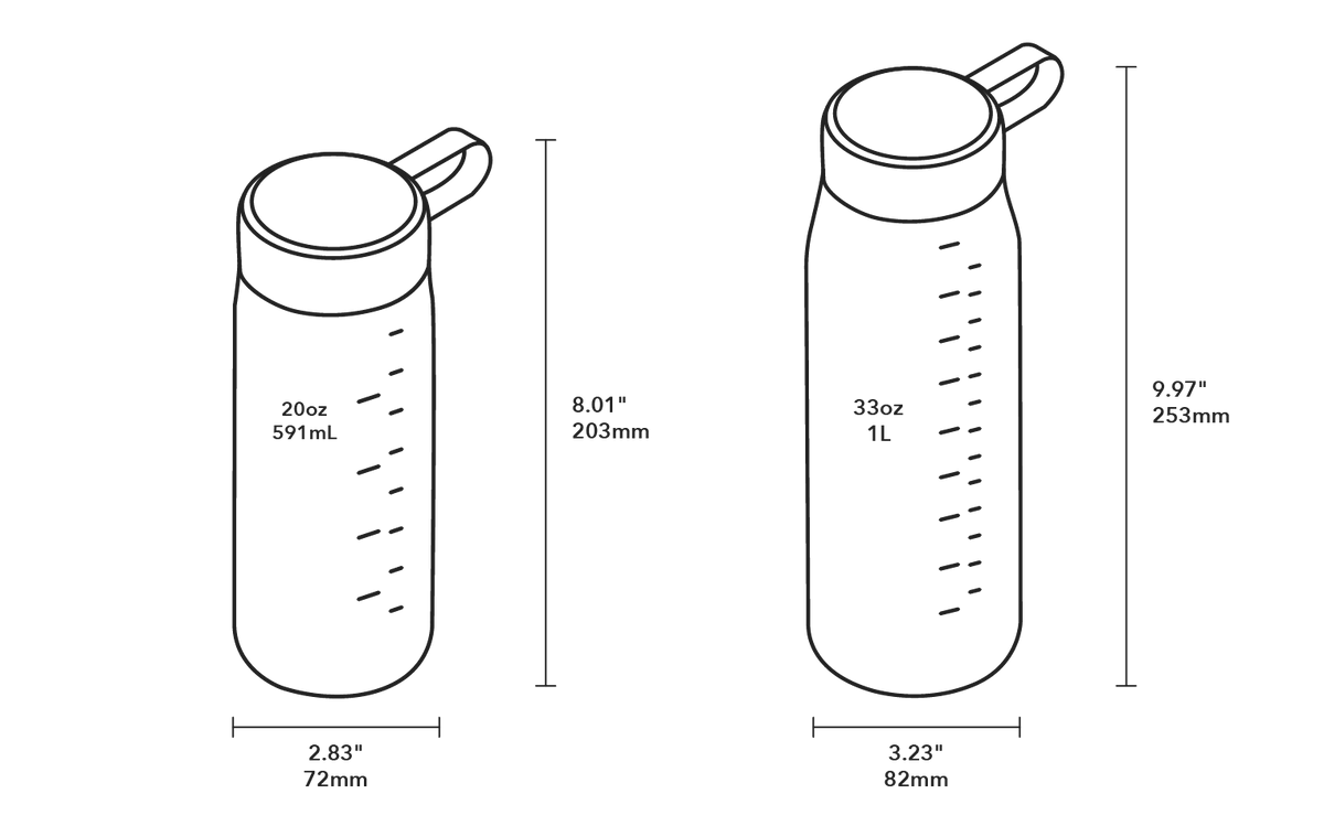 Everywhere Bottle - Product Dimensions