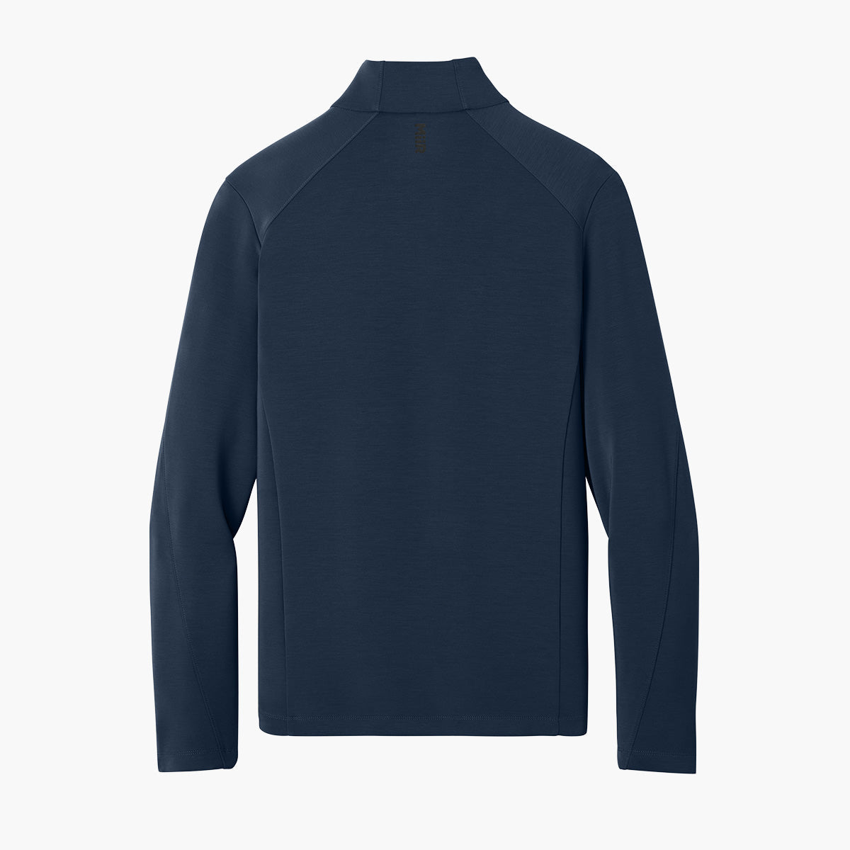 Men's Kumo 1/4 Snap Sweater - Indigo Navy - Flat Back