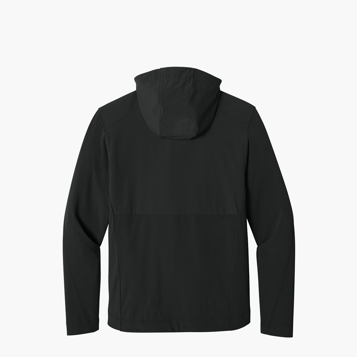 Men's Kivu Hybrid Hooded Jacket - Pitch Black - Flat Back