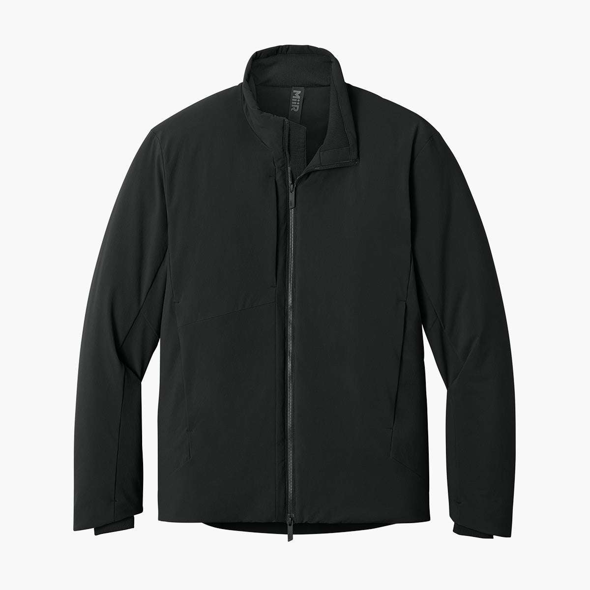 Men's Sashiko Insulated Jacket - Pitch Black - Flat Front