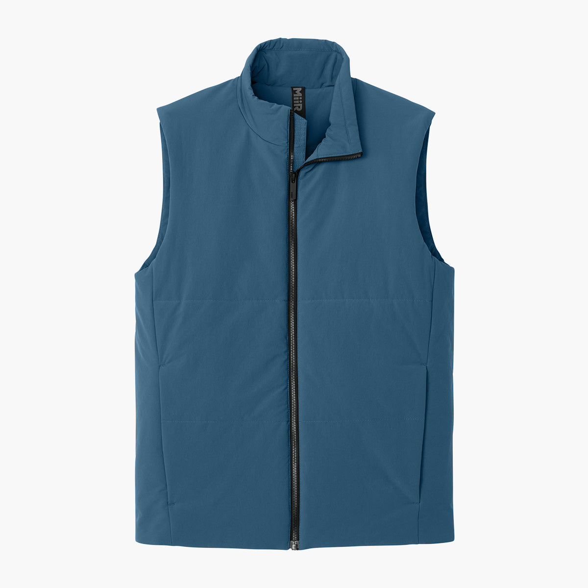Men's Sashiko Insulated Vest - Deep Lake - Flat Front