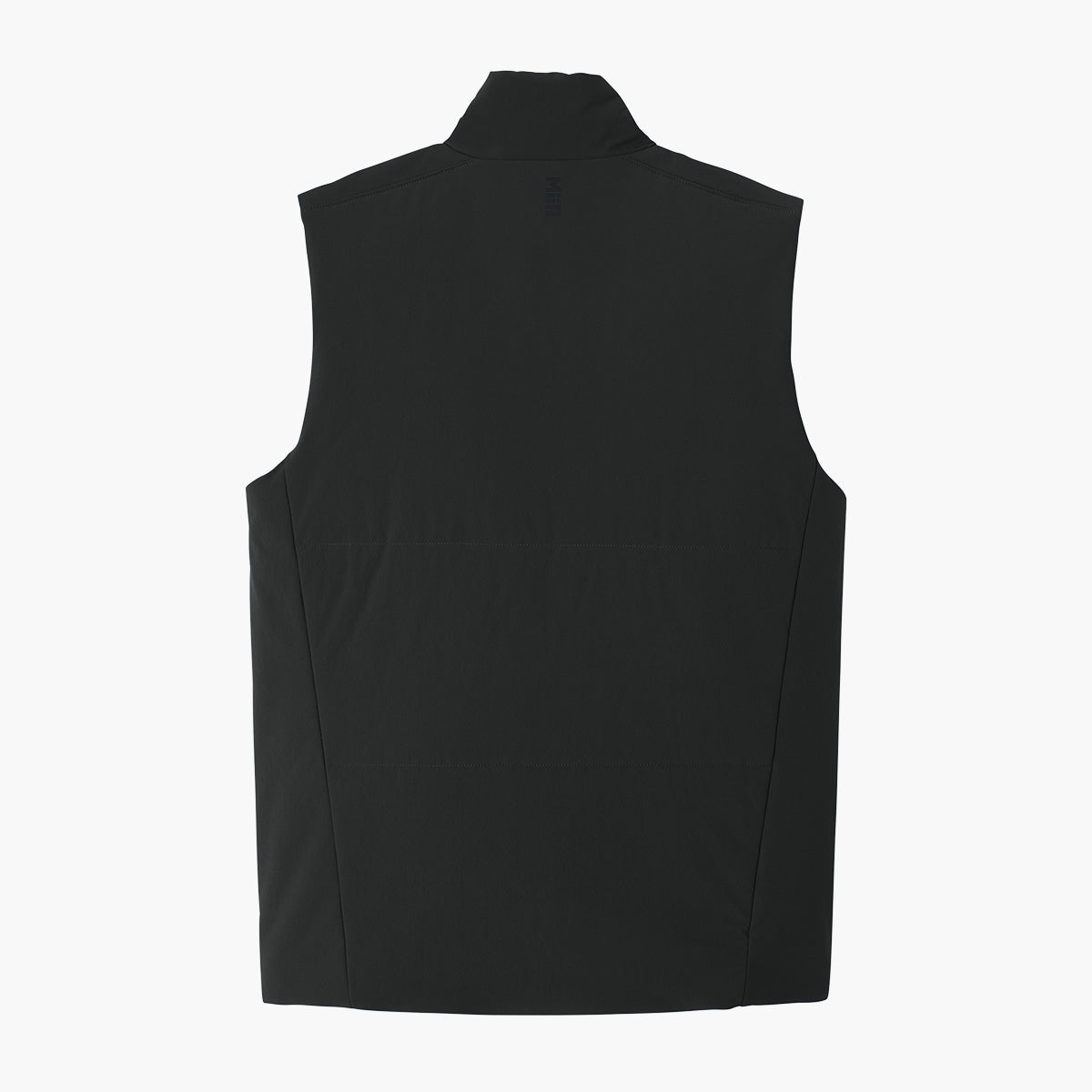 Men's Sashiko Insulated Vest - Pitch Black - Flat Back
