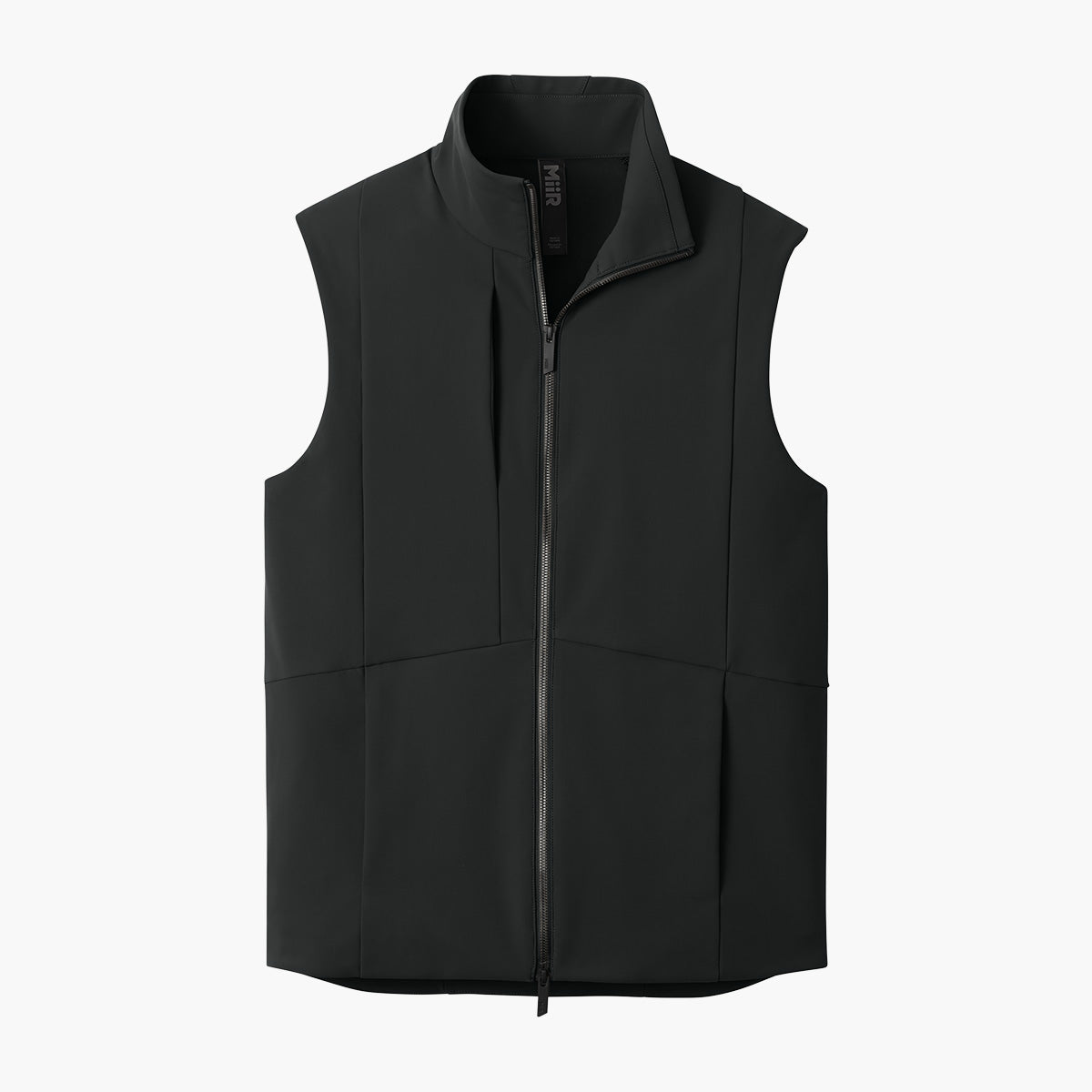 Men's Nozawa Soft Shell Vest - Pitch Black - Flat Front