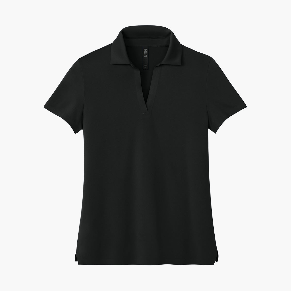 Women's Alta Polo - Pitch Black - Flat Front