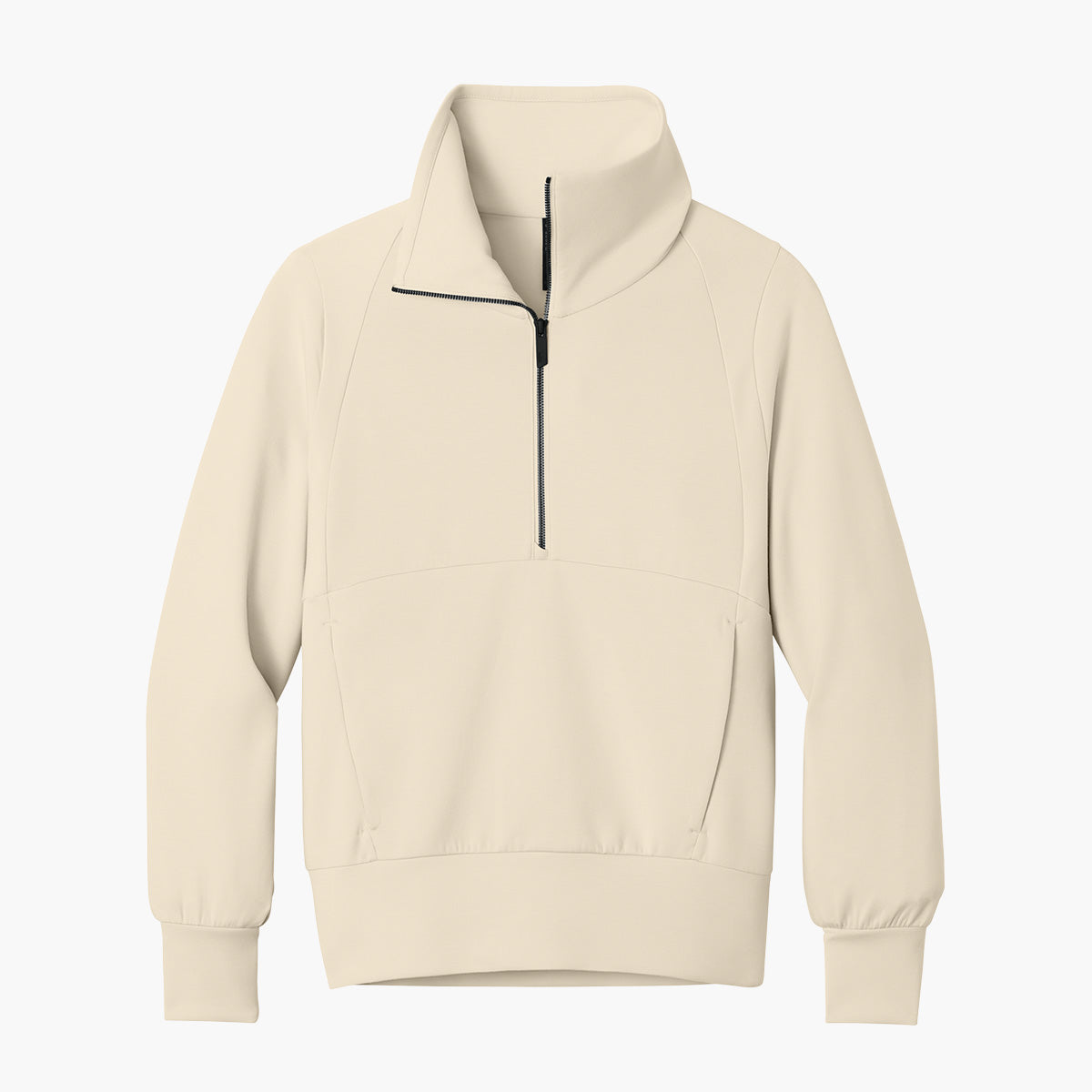 Women's Kumo 1/4 Zip Jacket - Alabaster - Flat Front