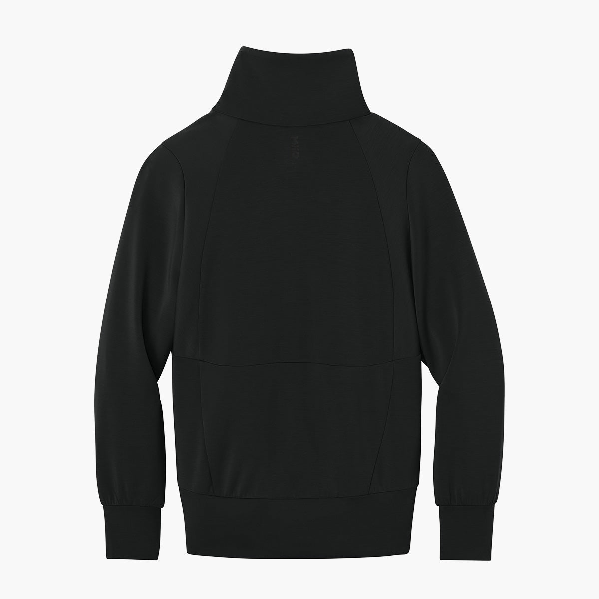 Women's Kumo 1/4 Zip Jacket - Pitch Black - Flat Back