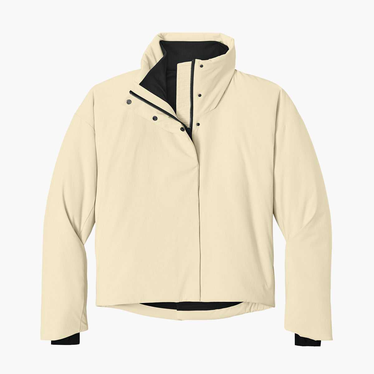 Women's Sashiko Insulated Jacket - Alabaster - Flat Front
