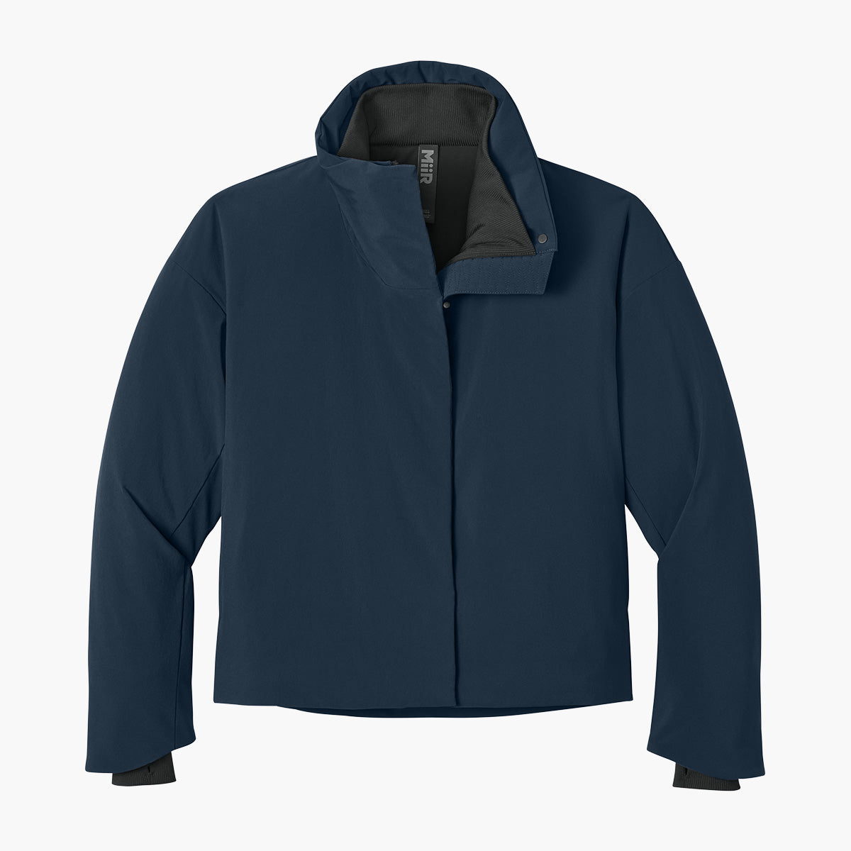 Women's Sashiko Insulated Jacket - Indigo Navy - Flat Front