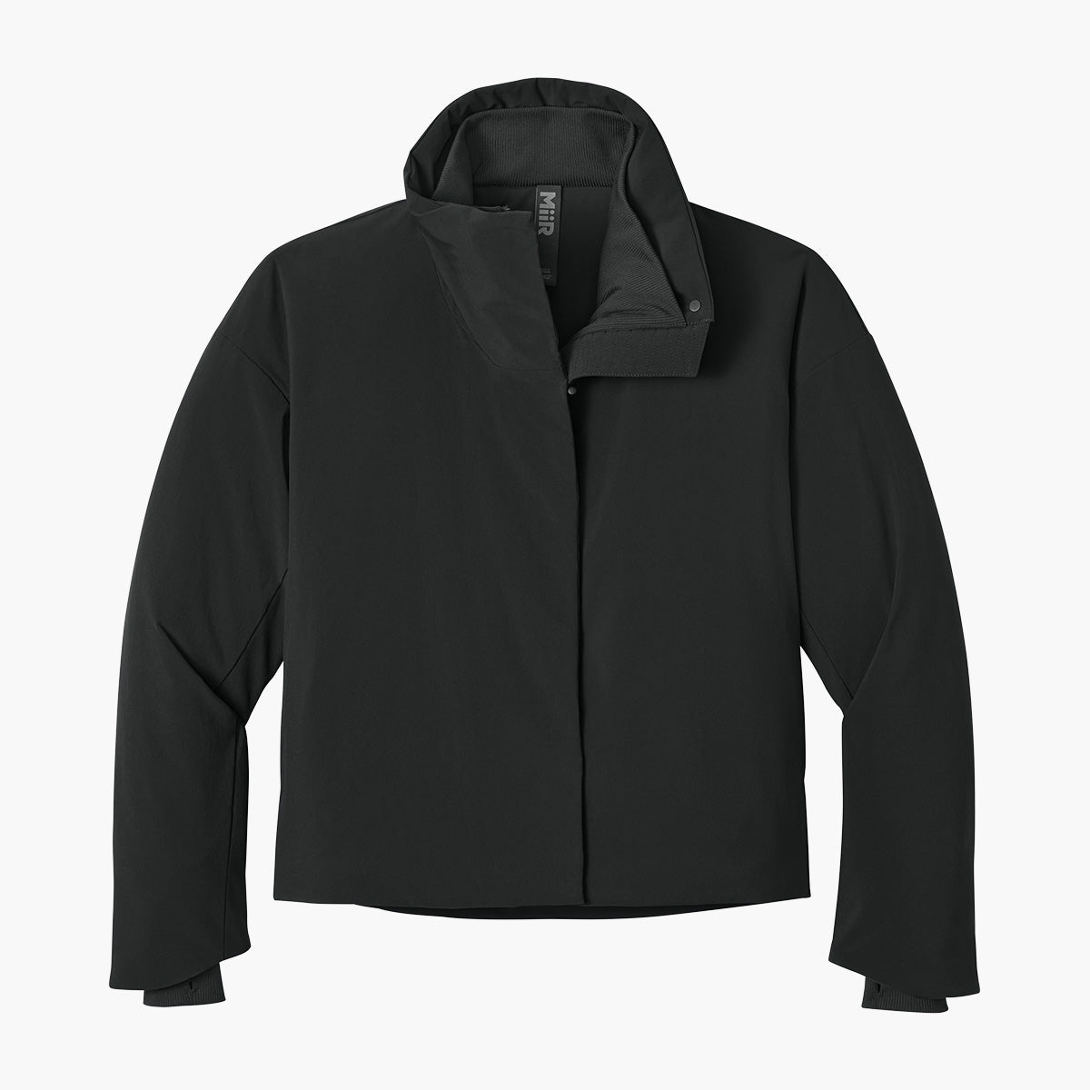 Women's Sashiko Insulated Jacket - Pitch Black - Flat Front