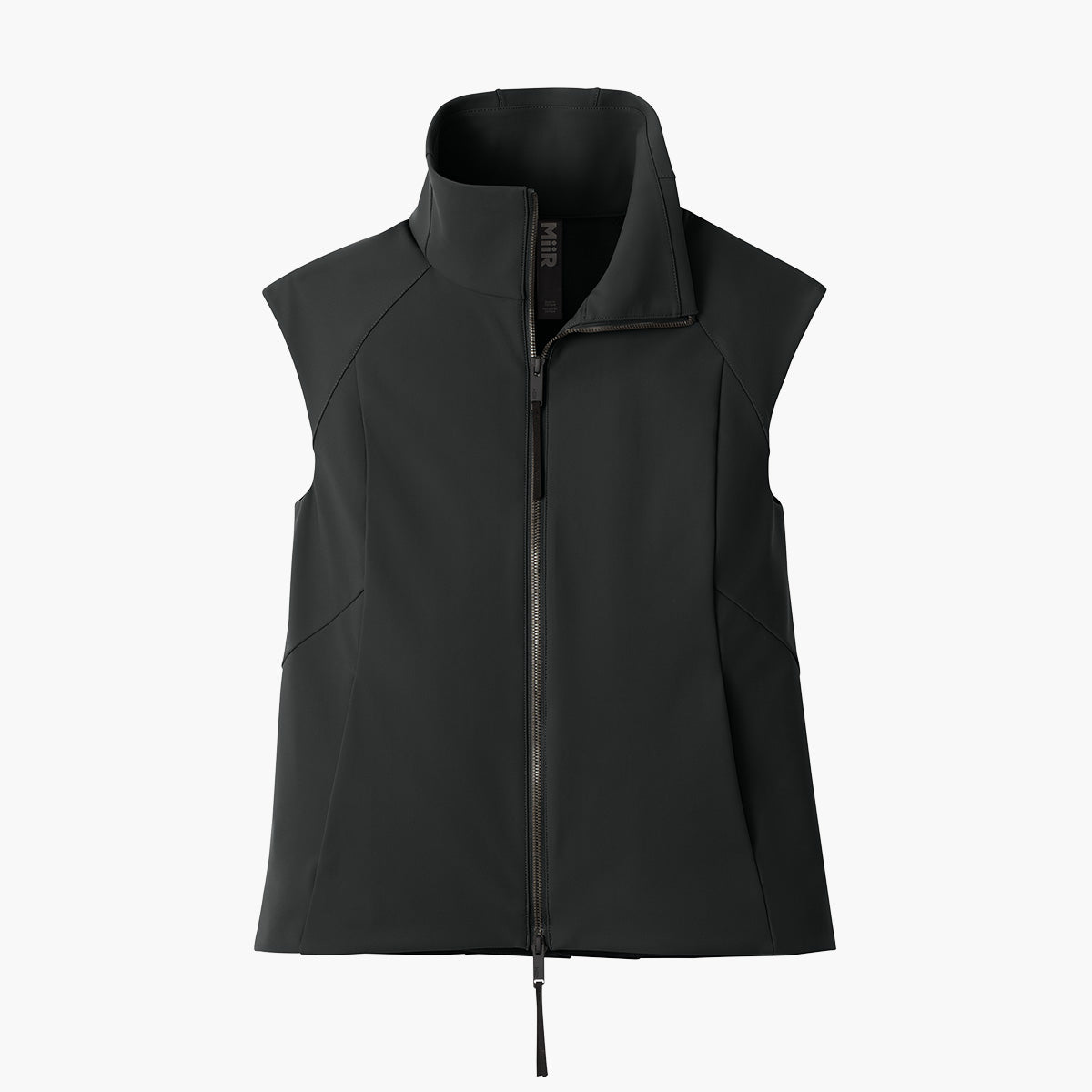 Women's Nozawa Soft Shell Vest - Pitch Black - Flat Front