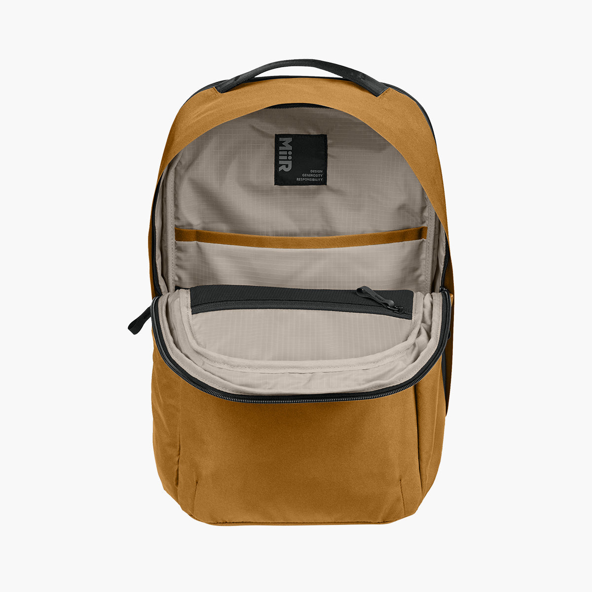 Kondoh Classic 18L Backpack - Amber Haze - Flat Inside