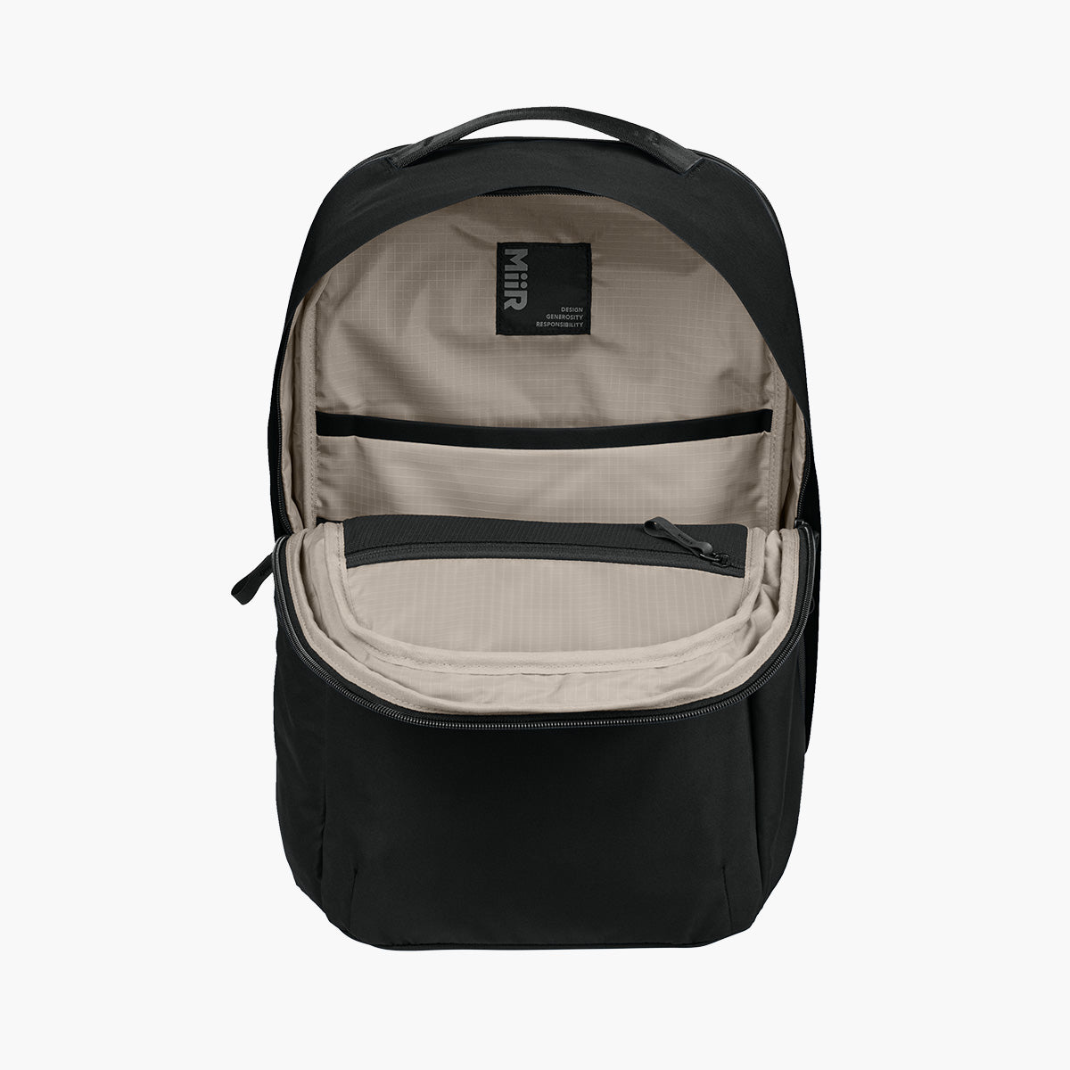 Kondoh Classic 18L Backpack - Pitch Black - Flat Inside