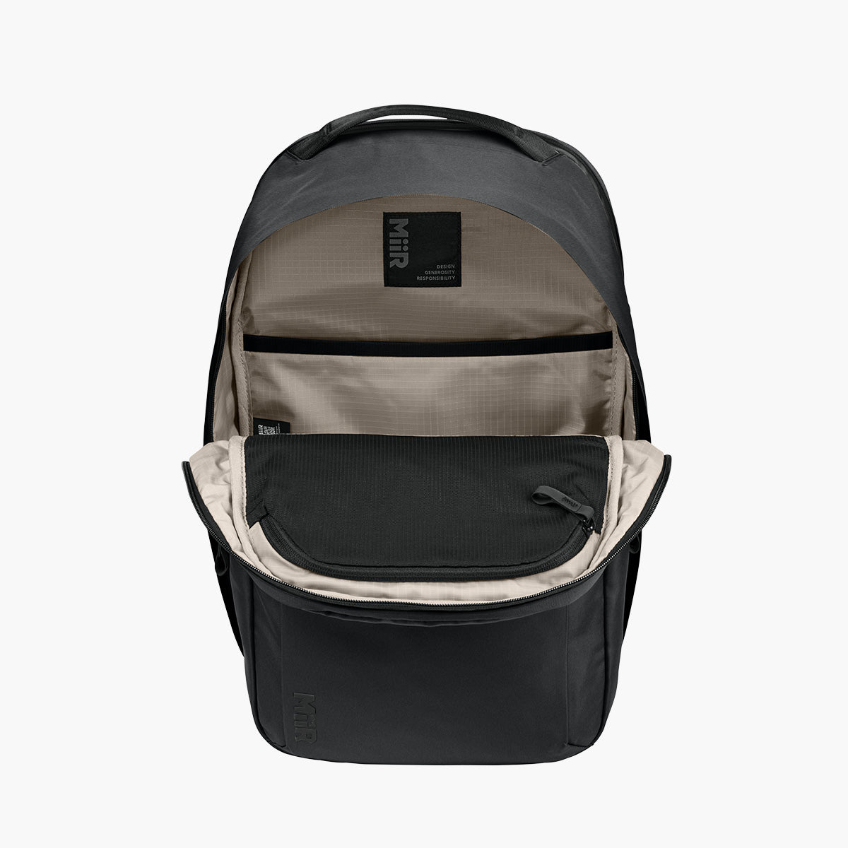 Kondoh Backpack - Granite Gray - Flat Inside