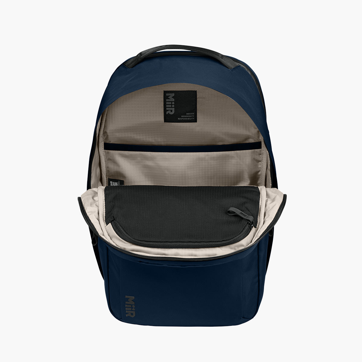 Kondoh Backpack - Indigo Navy - Flat Inside