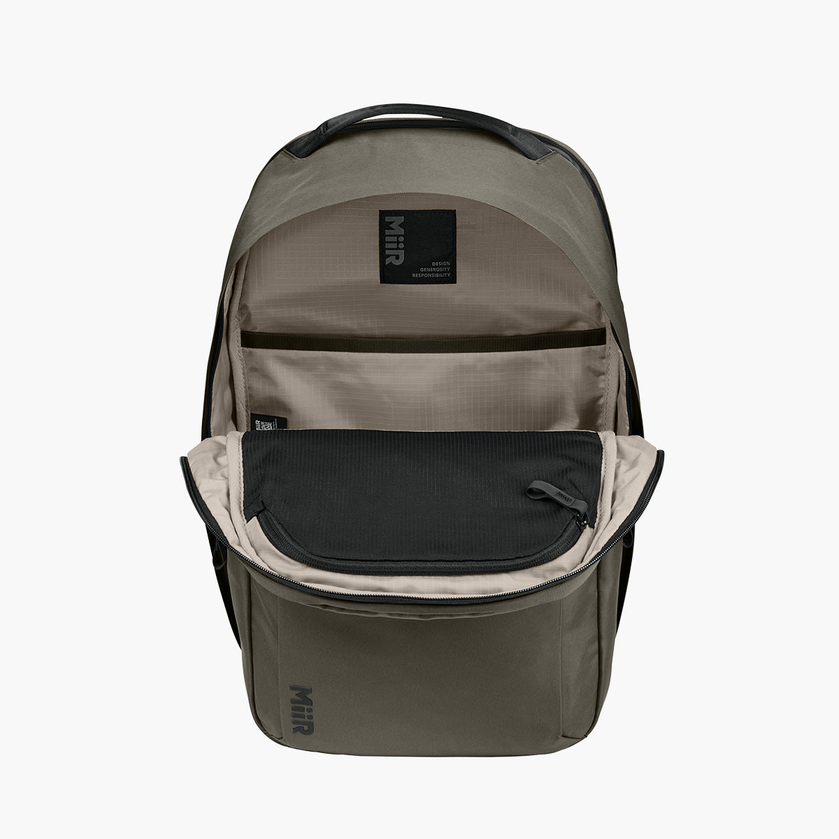 Kondoh Backpack - Truffle - Flat Inside