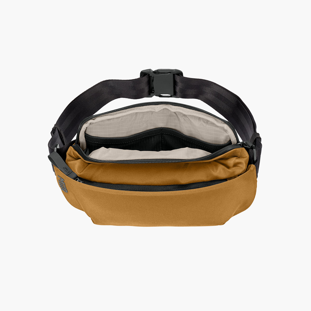 Causeway Crossbody Bag - Amber Haze - Flat Inside