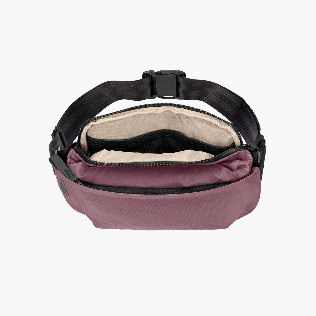 Causeway Crossbody Bag - Dark Quartz - Flat Inside