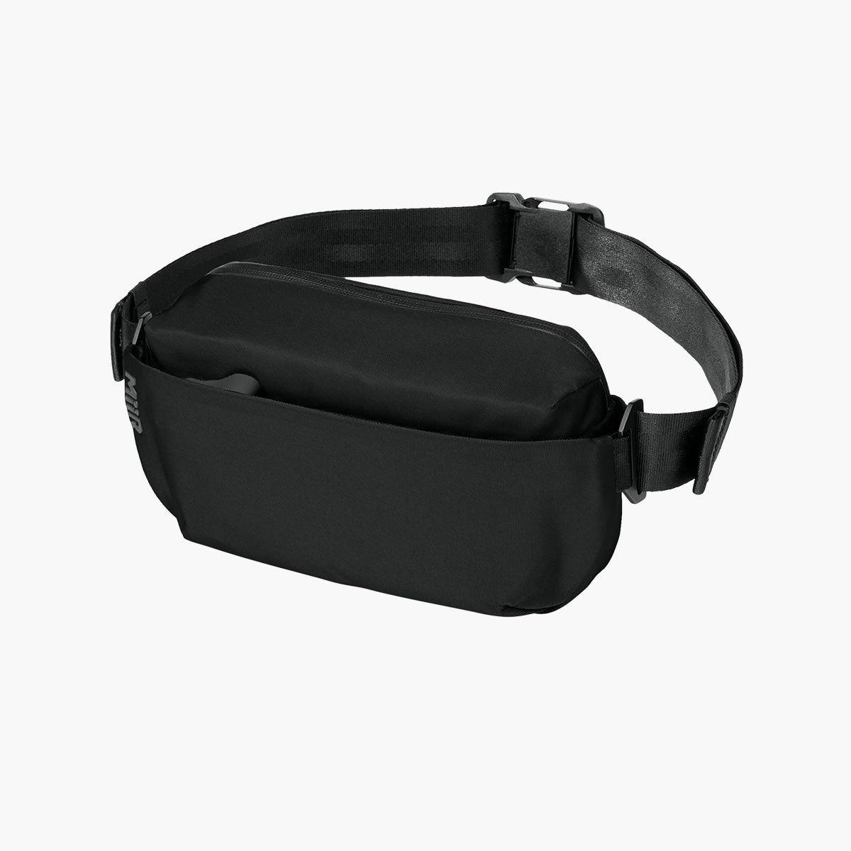 Causeway Crossbody Bag - Pitch Black - Flat Left