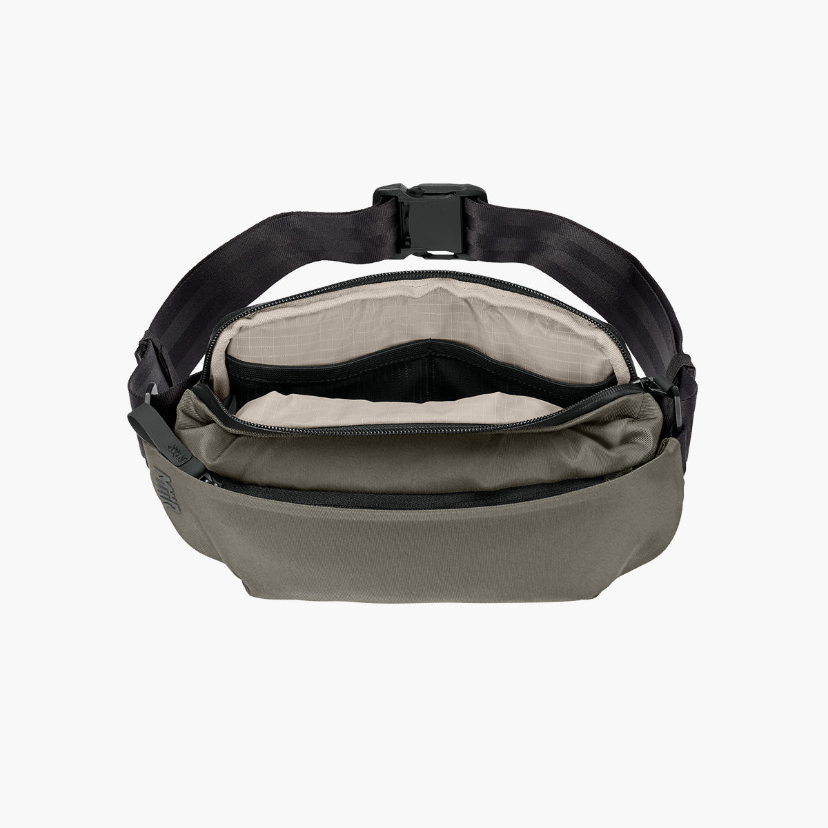 Causeway Crossbody Bag - Truffle - Flat Inside