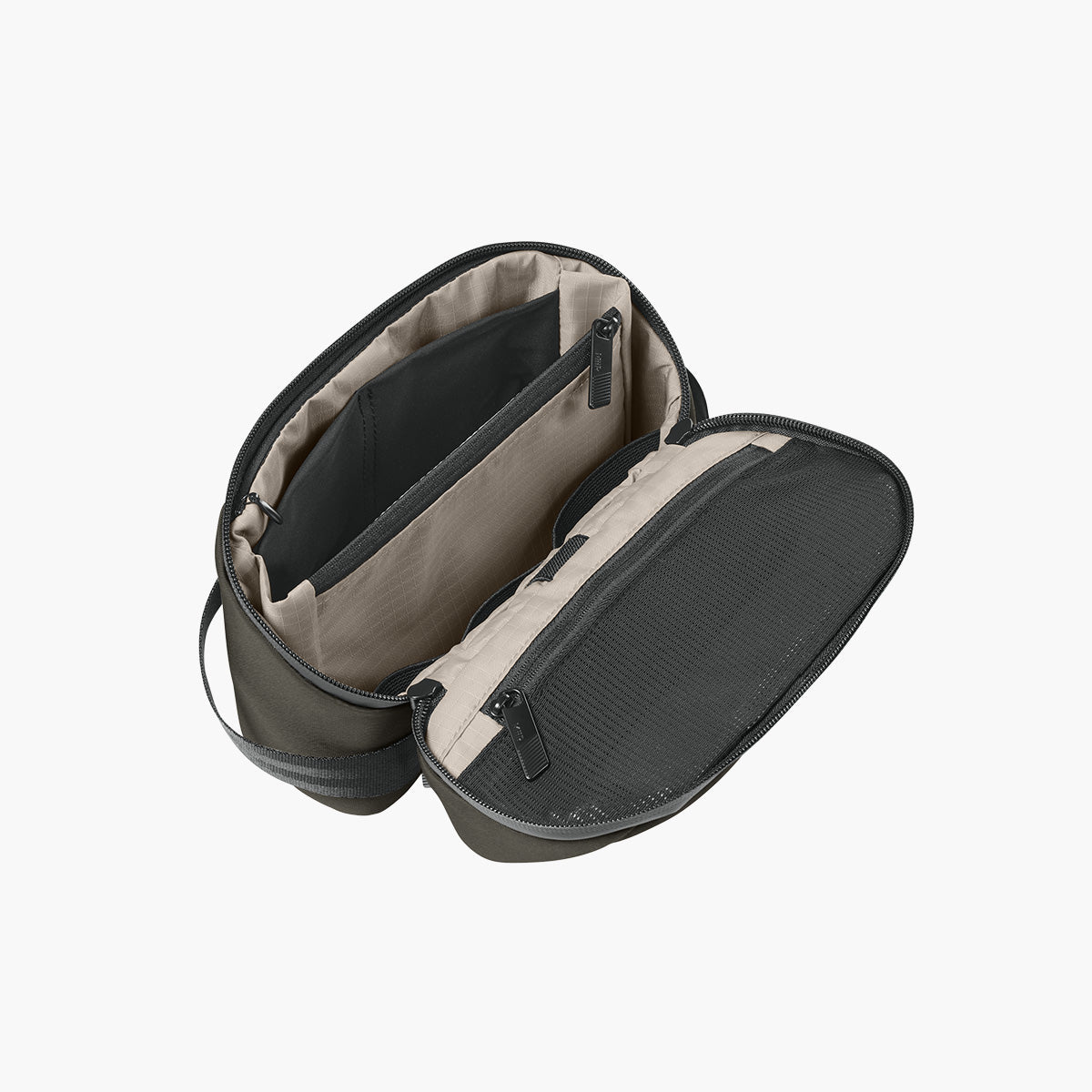Causeway Tech Organizer - Truffle - Flat Inside