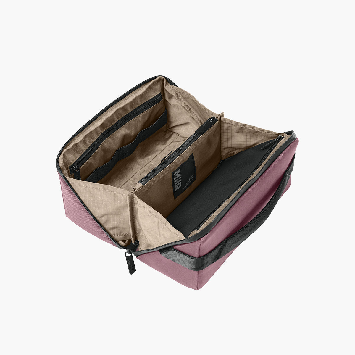 Causeway Travel Organizer - Dark Quartz - Flat Inside