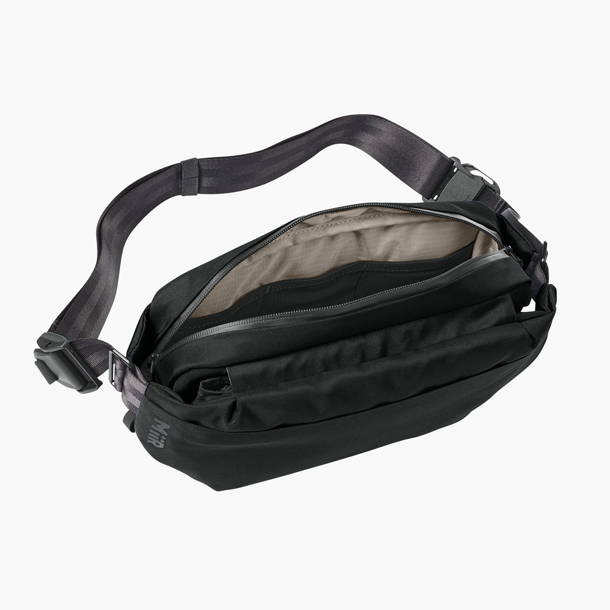 Vessel Crossbody - Pitch Black - Flat Inside