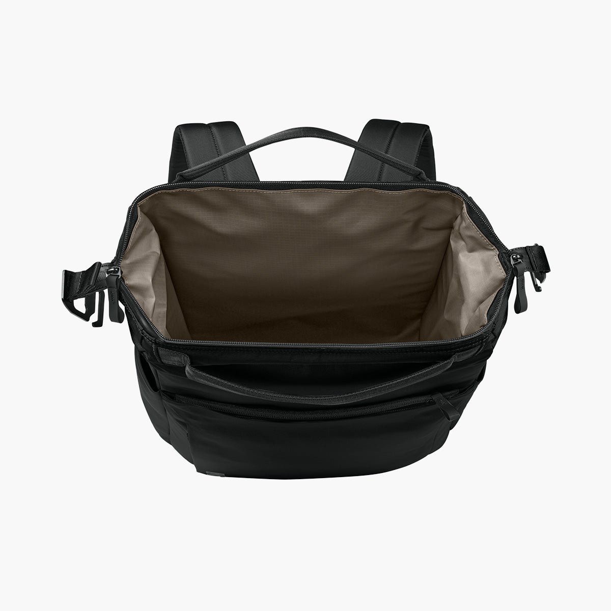 Kori 24 Can Vertical Pack Cooler Backpack - Pitch Black - Flat Inside