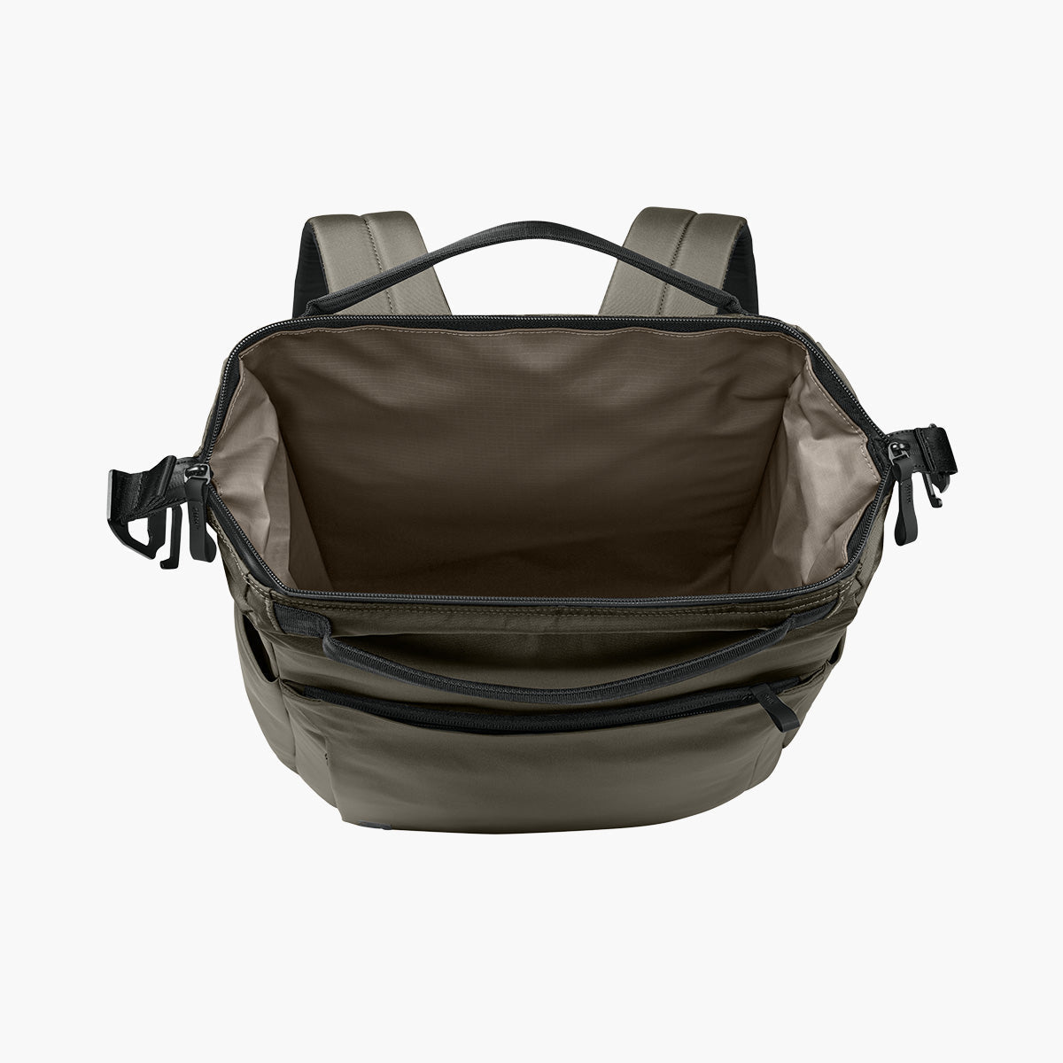 Kori 24 Can Vertical Pack Cooler Backpack - Truffle - Flat Inside