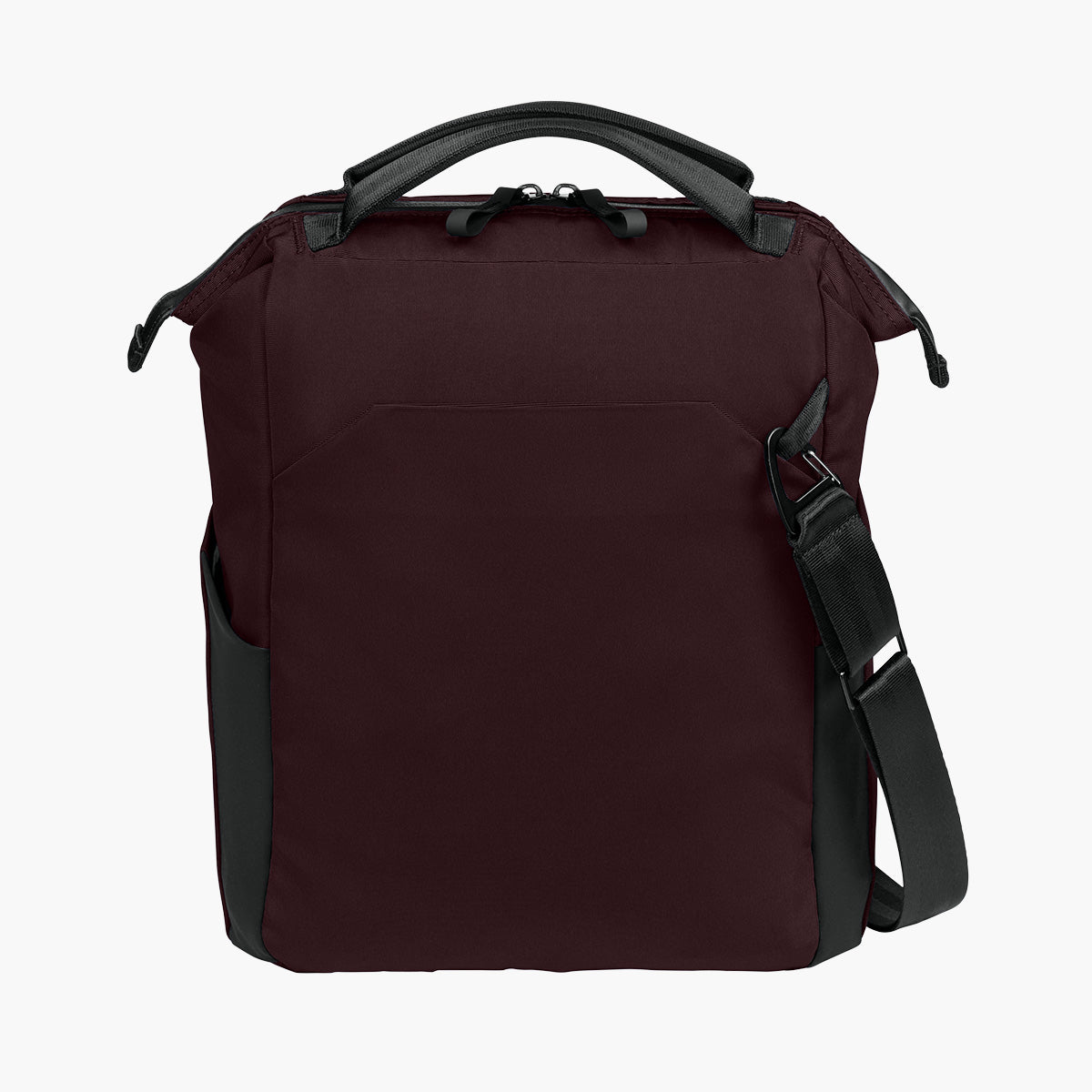 Kori 12 Can Vertical Cooler Bag - Dark Fig - Flat Back