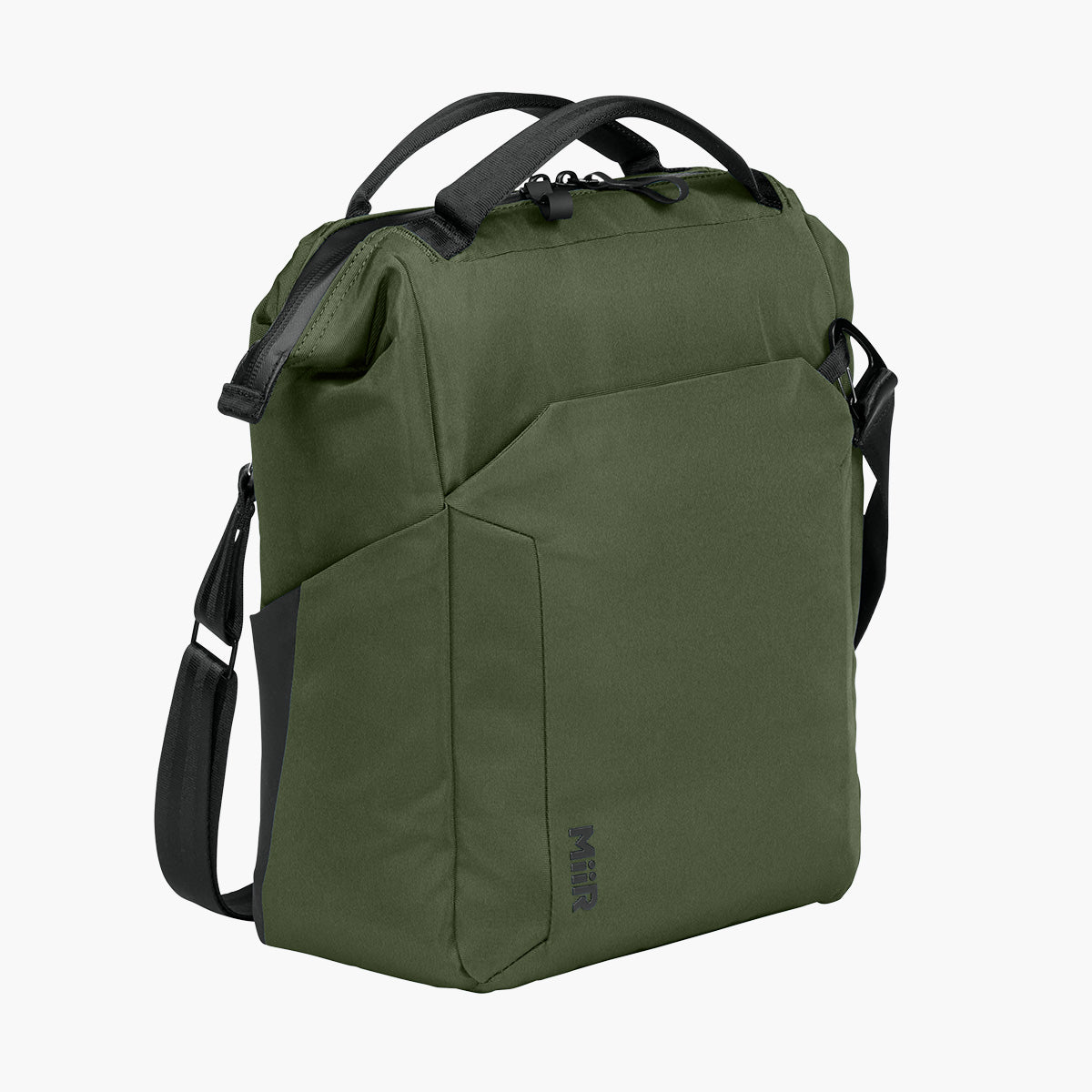 Kori 12 Can Vertical Cooler Bag - Forest Moss - Flat Right