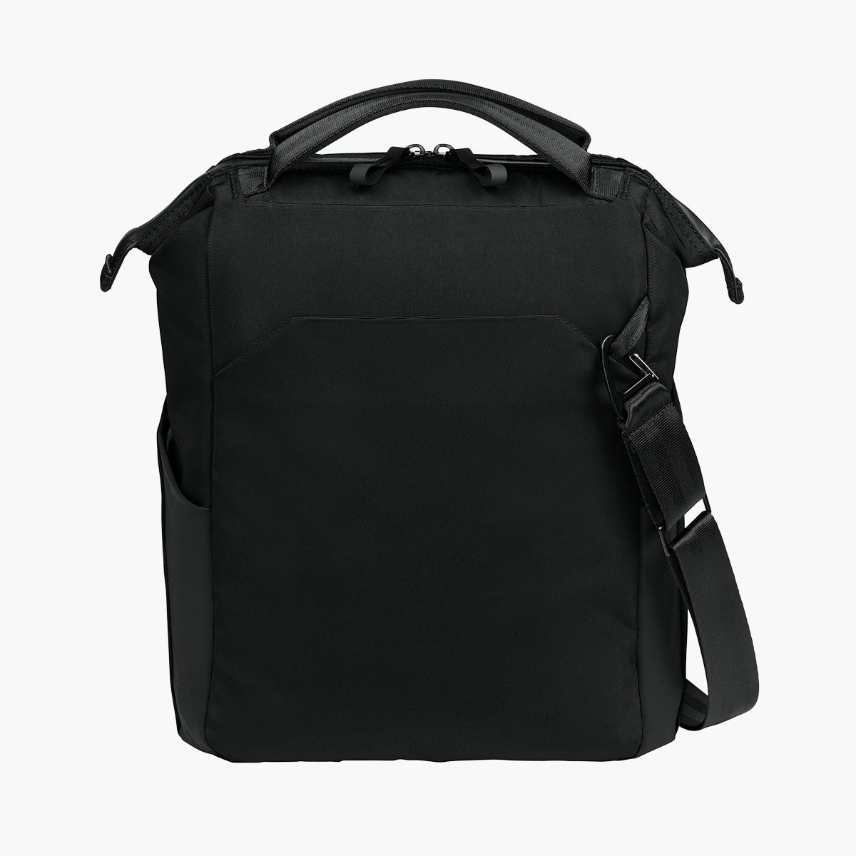 Kori 12 Can Vertical Cooler Bag - Pitch Black - Flat Back