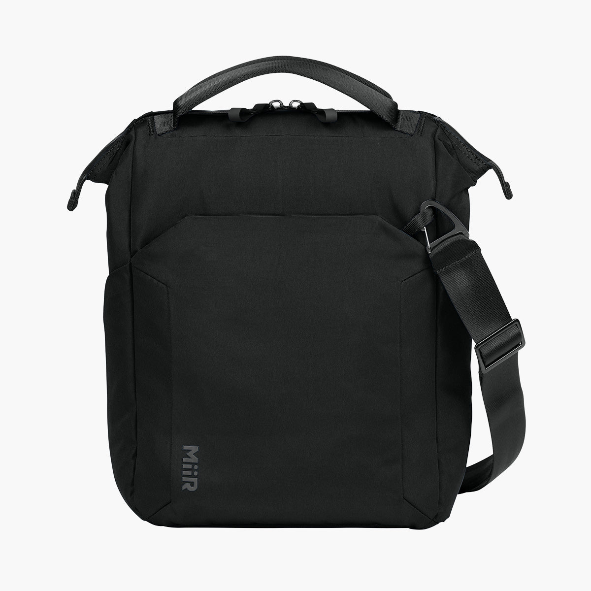 Kori 12 Can Vertical Cooler Bag - Pitch Black - Flat Front
