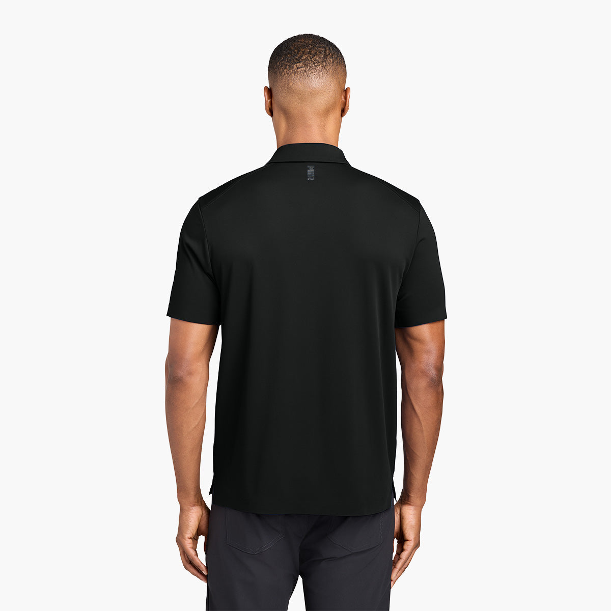 Men's Alta Polo - Pitch Black - Model Back