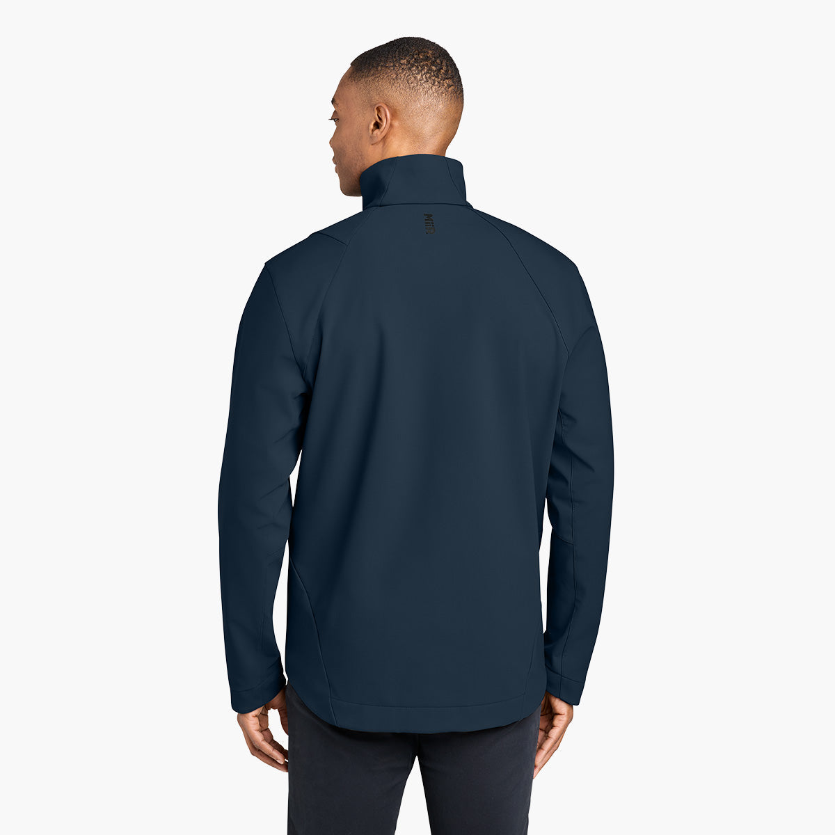 Men's Nozawa Soft Shell Jacket - Indigo Navy - Model Back
