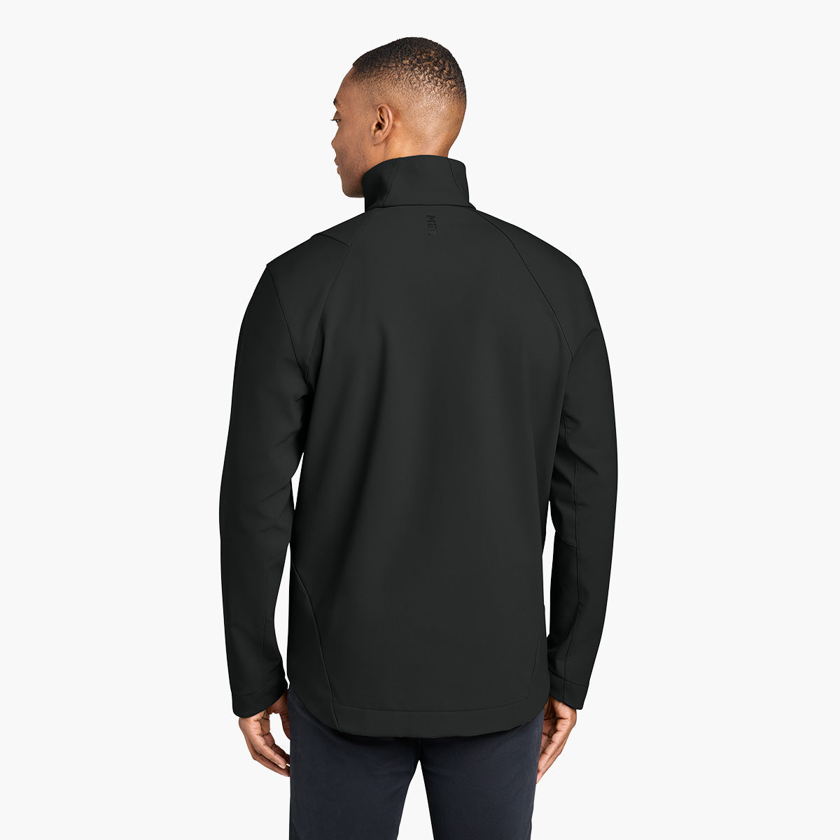 Men's Nozawa Soft Shell Jacket - Pitch Black - Model Back