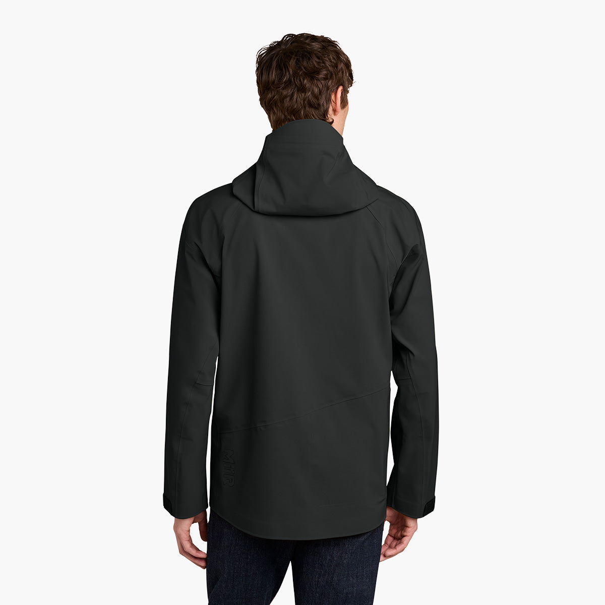 Men's Pourigami Jacket - Pitch Black - Model Back