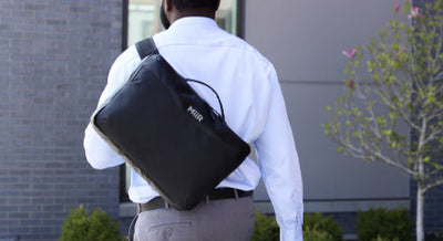 A man carrying a MiiR Bag
