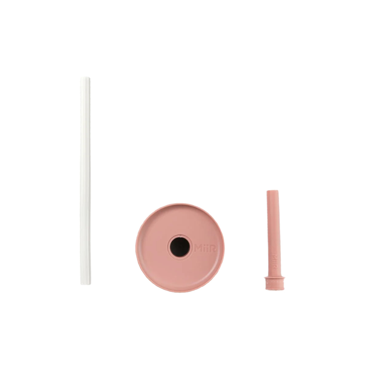 Splash proof, spill proof, silicon straw top with screw on threaded lid for wide mouth bottle