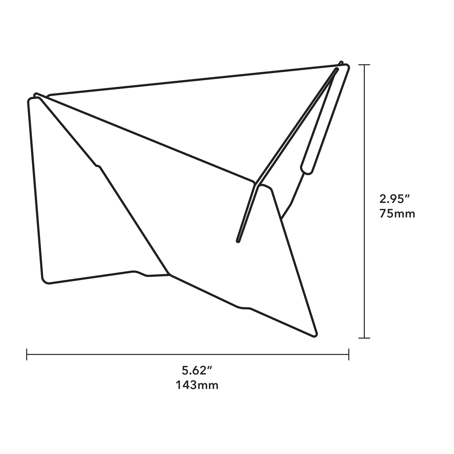 Pourigami - Product Dimensions