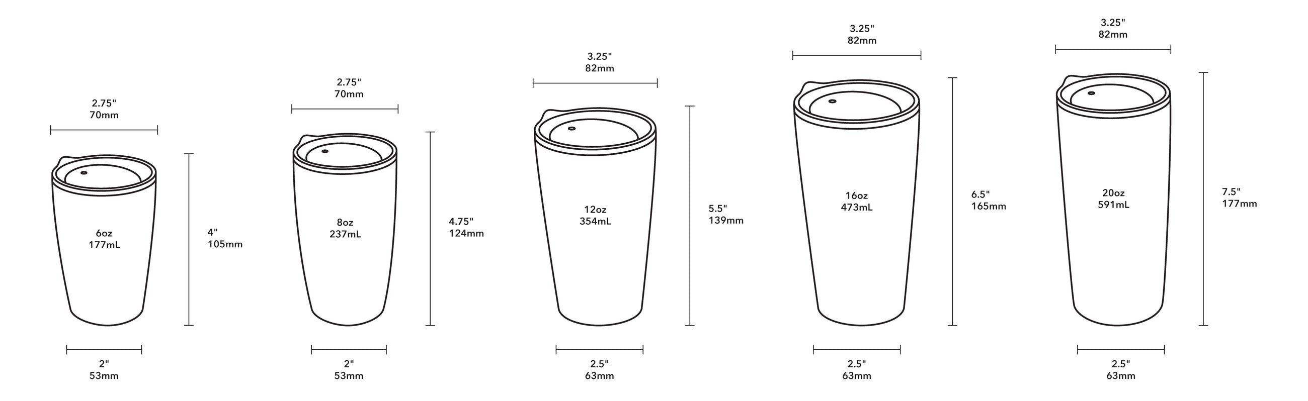 Tumbler - Product Dimensions