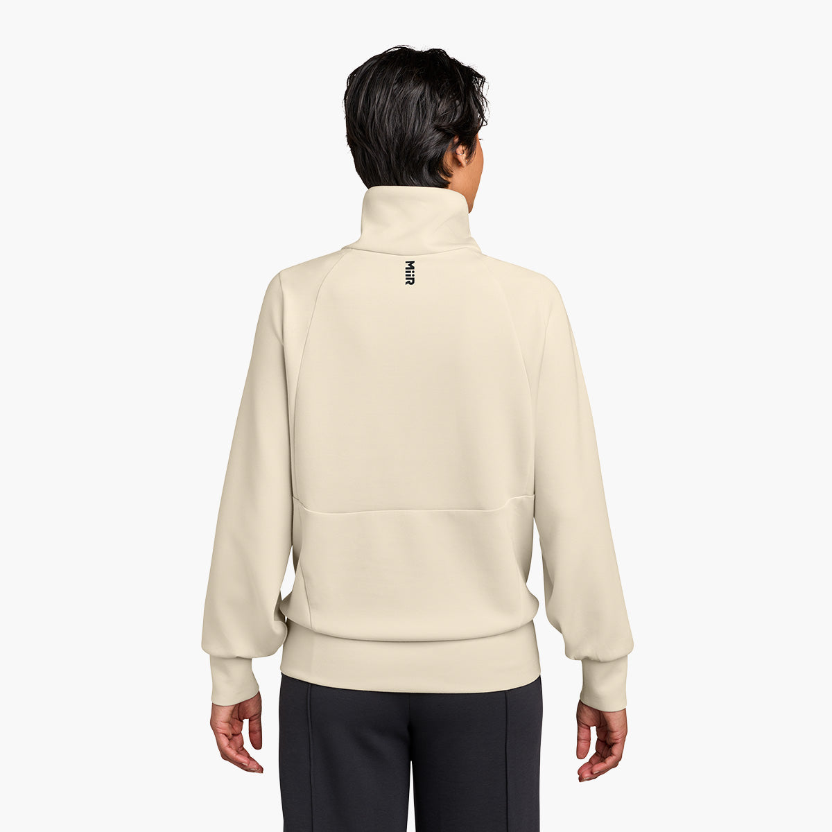 Women's Kumo 1/4 Zip Jacket - Alabaster - Model Back