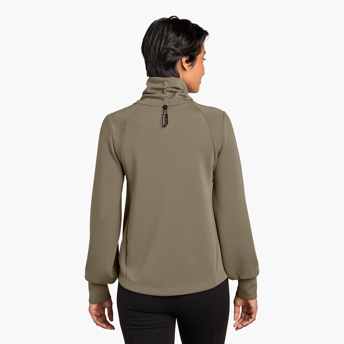 Women's Kumo Knit Outerwear - Truffle - Model Back