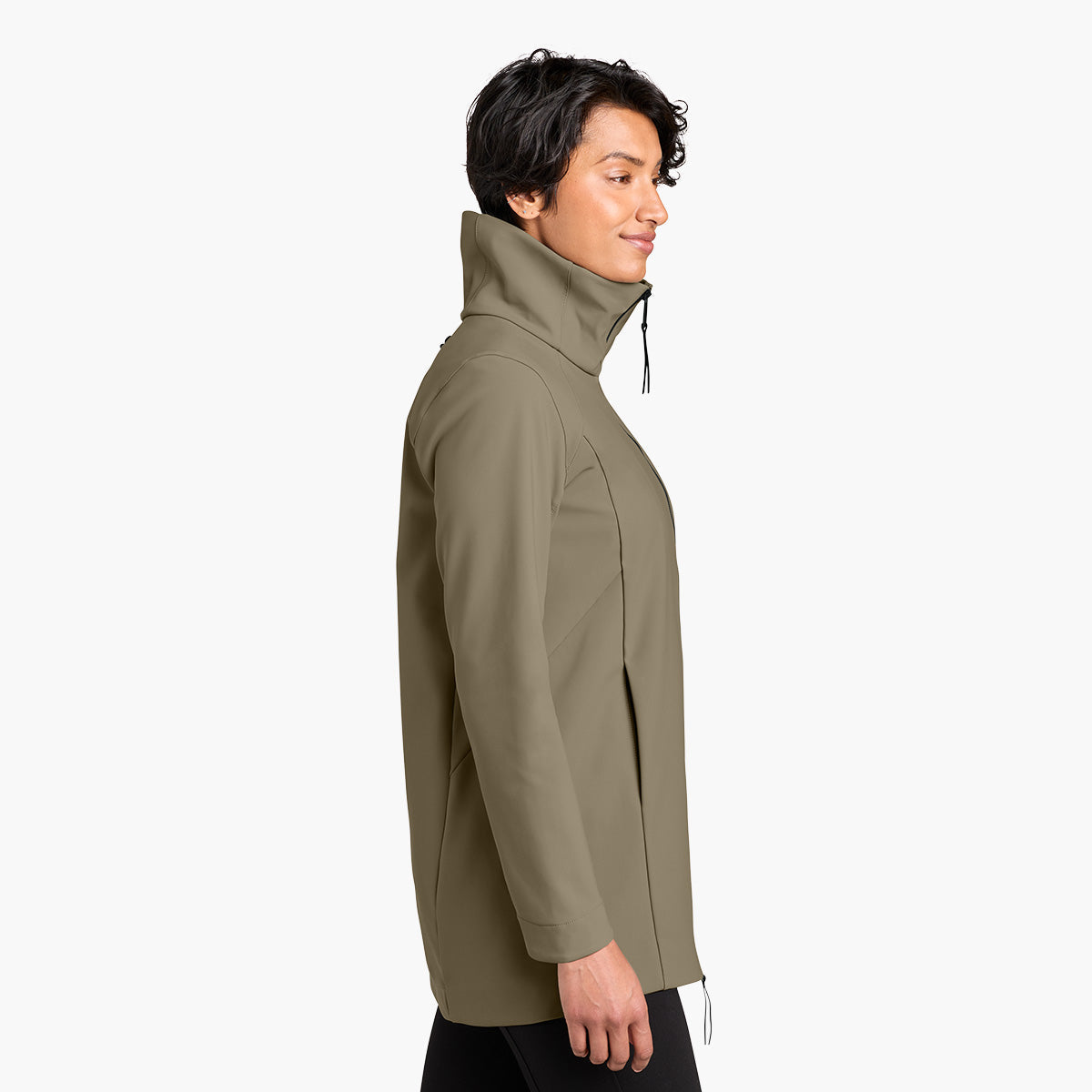 Women's Nozawa Soft Shell Jacket - Truffle - Model Side