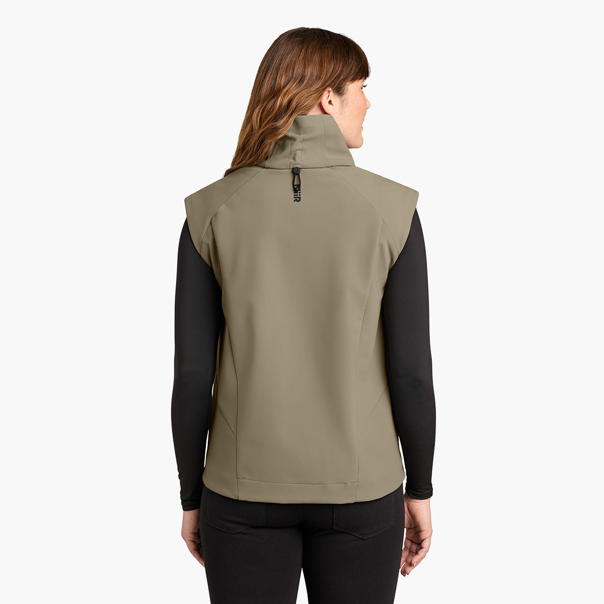 Women's Nozawa Soft Shell Vest - Truffle - Model Back