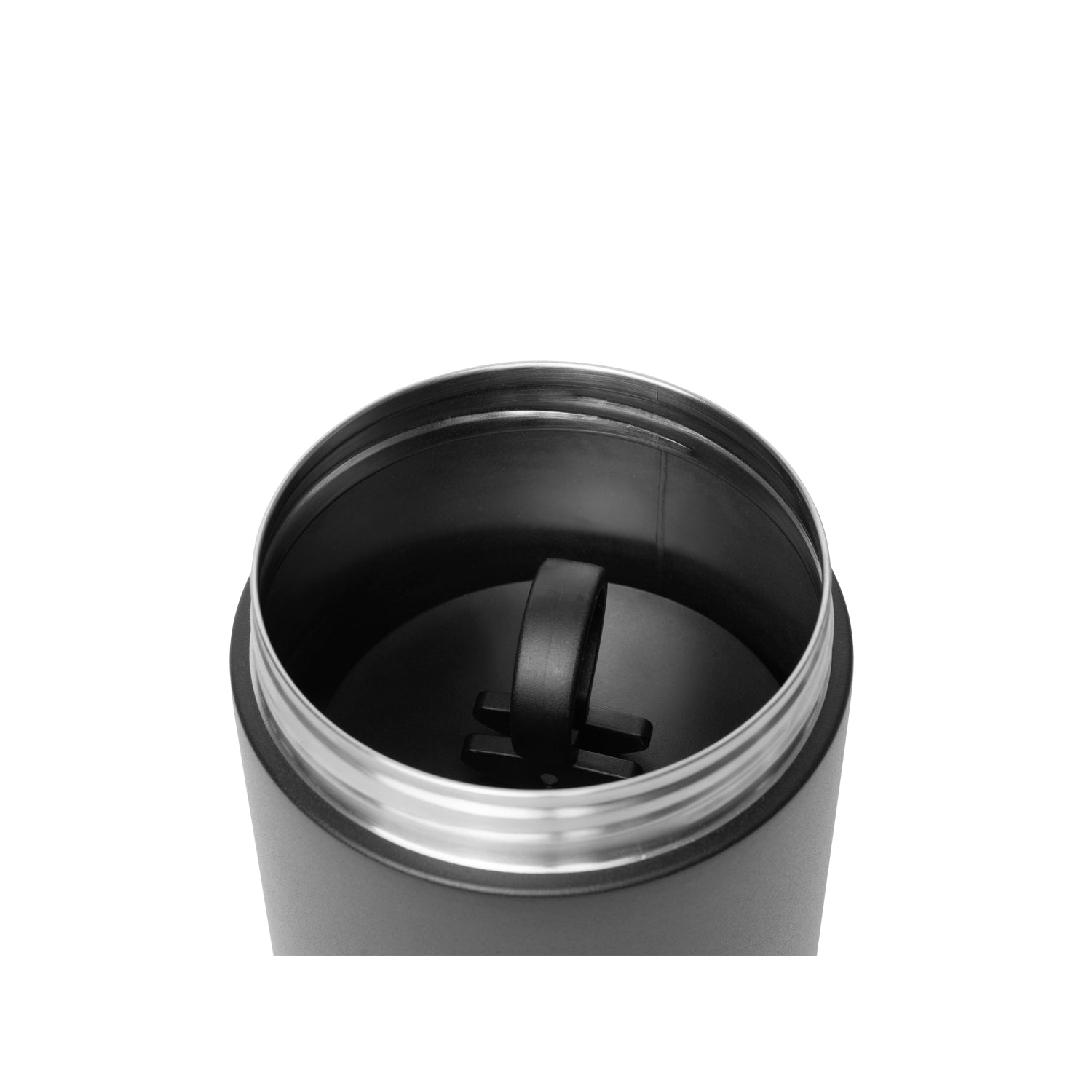 Airtight coffee container - Matte black - Holds 1 lb whole beans