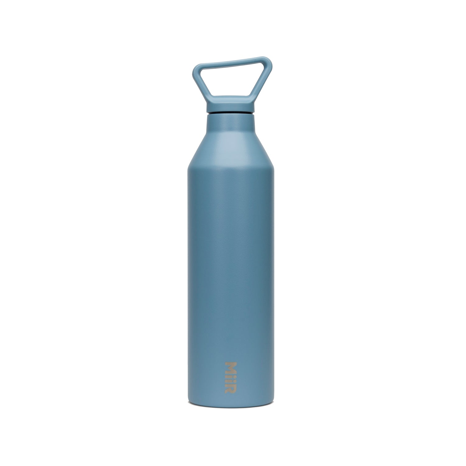 Double wall stainless steal narrow mouth water bottle, home blue